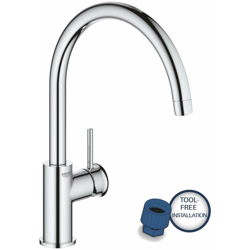 foto del prodotto start classic miscelatore da lavello, cromo 31553001 grohe