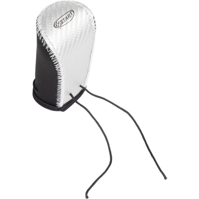 foto del prodotto start cuffia copripomello leva cambio auto nero grigio elasticizzato universale presa sicura protezione