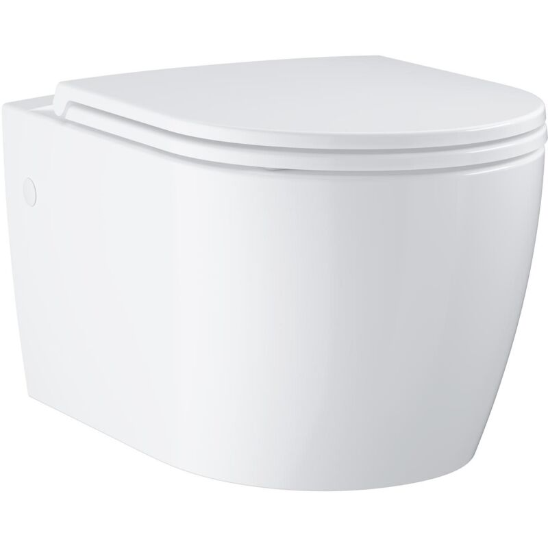 foto del prodotto start round - wc sospeso con copriwater softclose, rimless, bianco alpino 103848sh00 - grohe