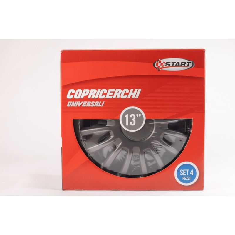 foto del prodotto start set copricerchi auto antracite monza 13 4 pezzi in abs