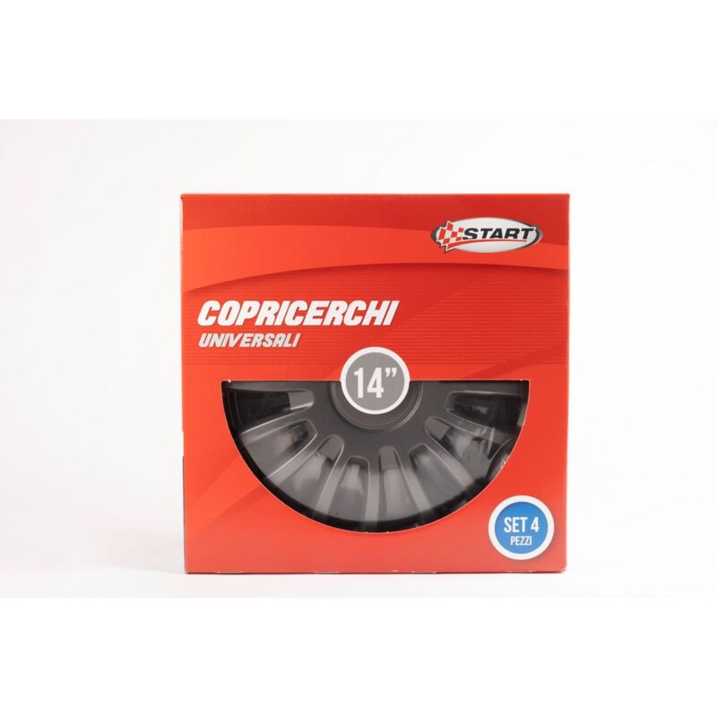 foto del prodotto start set copricerchi auto antracite monza 14 4 pezzi in abs