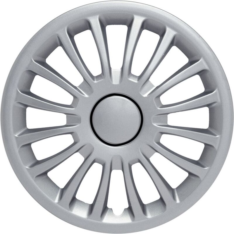 foto del prodotto start set copricerchi auto grigi monza 15 4 pezzi in abs