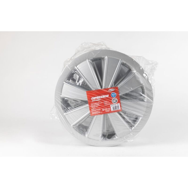 foto del prodotto start set copricerchi auto grigio imola 14 4 pezzi in abs