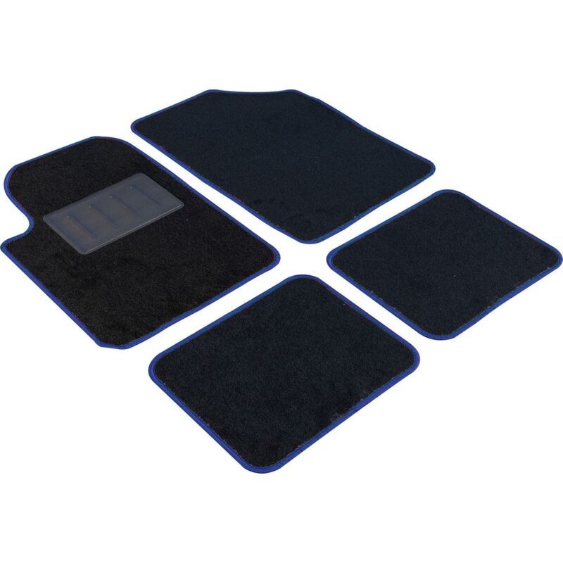foto del prodotto start set tappetini auto essential bordo blu.