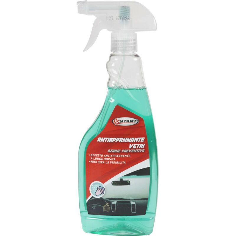 foto del prodotto start spary trigger antiappannante per vetri 500 ml, azione preventiva, gradevole profumazione, perfetto per vetri asciutti e appannati, lunga