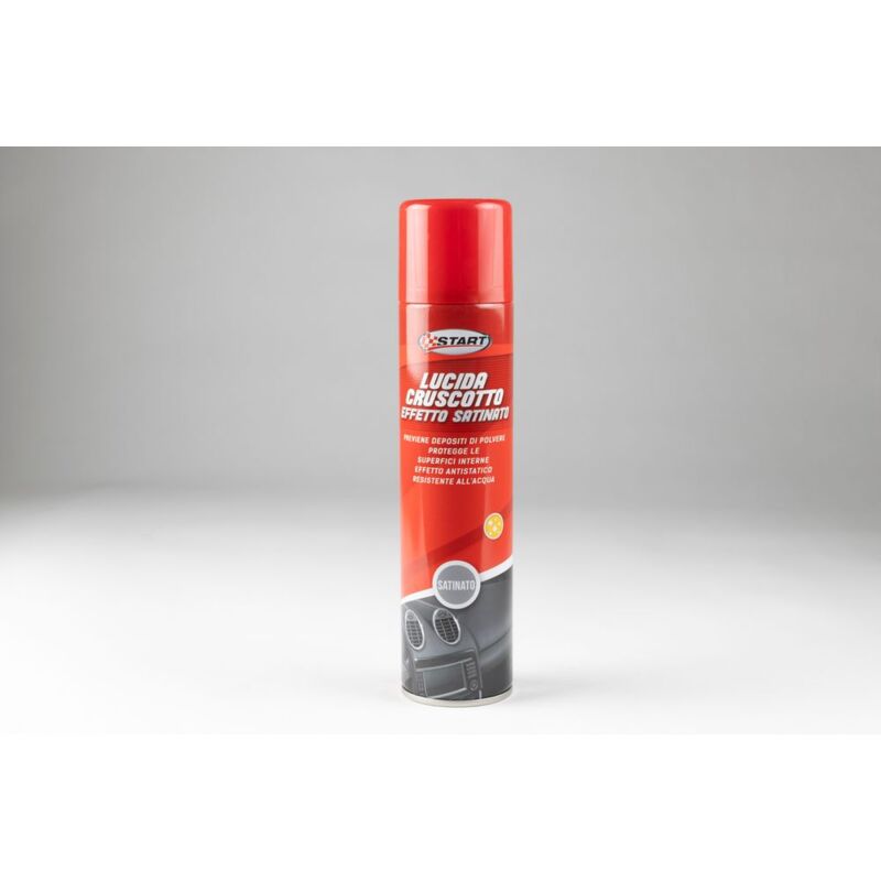 foto del prodotto start spray lucida cruscotto effetto satinato 400 ml , massima protezione, previene il deposito di polvere e resiste all acqua