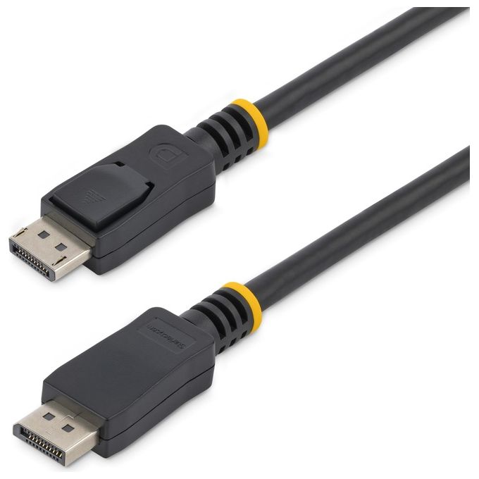 foto del prodotto startech cavo displayport 1.2 da 5m, cavo displayport certificato vesa 4k x 2k ultra hd, cavo video dp dp per monitor display, cavo monitor con connettori dp a scatto displ5m 