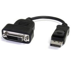 foto del prodotto startech.com adattatore displayport a dvi adattatore compatto da displayport a dvi d dongle dp a dvi monitor display 1080p convertitore video 1080p con connettore dp a scatto