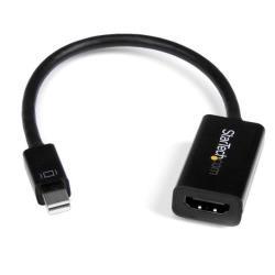 foto del prodotto startech.com adattatore mini displayport a hdmi 4k a 30hz convertitore audio video attivo mdp 1.2 a hdmi 1080p per macbook air mac book pro