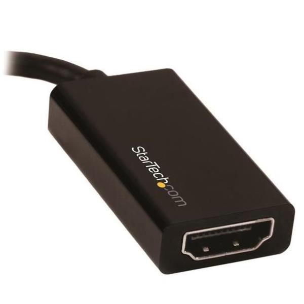 foto del prodotto startech.com adattatore mini displayport a hdmi attivo 2.0 4k 60hz convertitore video mdp 1.4 a hdmi dongle mini dp o thunderbolt 1 2 a hdmi per monitor tv display