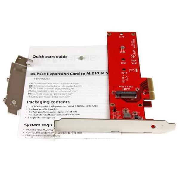 foto del prodotto startech.com adattatore ssd pci express x4 a m.2 pcie