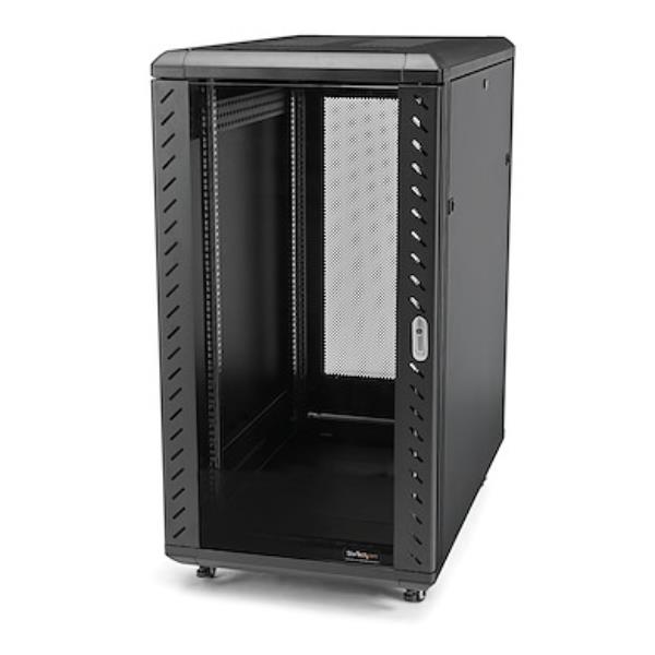 foto del prodotto startech.com armadio server rack 18u include ruote e piedini di livellamento profondit fino a 32 81,2cm 