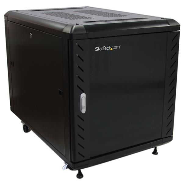foto del prodotto startech.com armadio server rack chiuso a ribalta 12u 90 cm con ruote