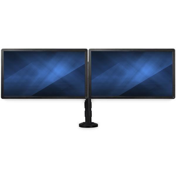 foto del prodotto startech.com braccio per doppio monitor da scrivania barra trasversale supporto con morsetto