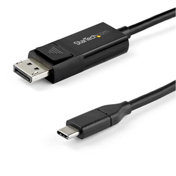 foto del prodotto startech.com cavo adattatore usb c a displayport 1.4 da 1 m bidirezionale