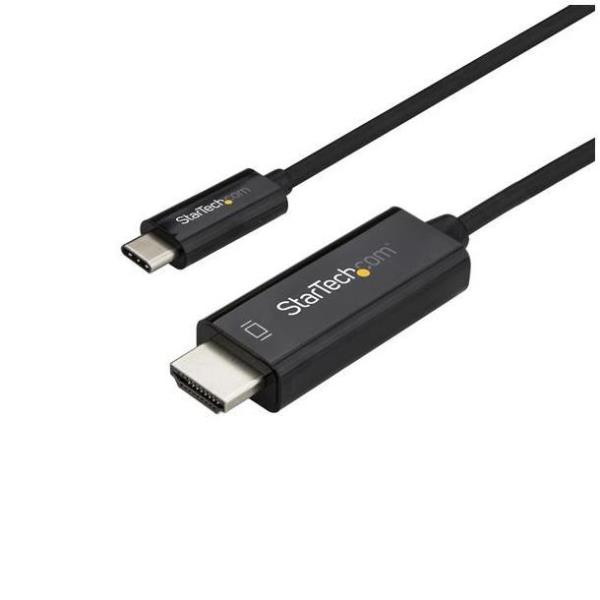 foto del prodotto startech.com cavo adattatore usb c a hdmi 4k 60hz da 1m nero