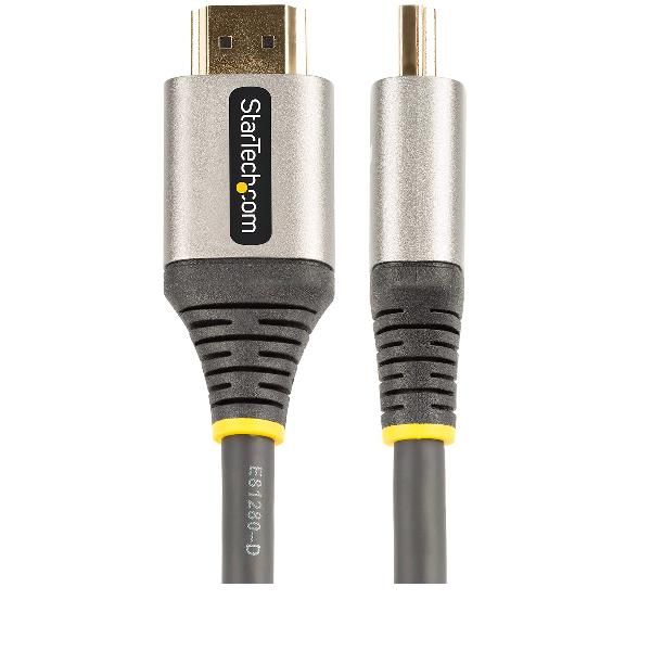 foto del prodotto startech.com cavo hdmi 2.1 8k da 5m - cavo hdmi certificato ad alta velocità 48gbps - cavo video hdmi ultra hd per monitor pc tv display 8k 60hz 4k 120hz hdr10 earc - rivestimento in tpe flessibile e resistente - hdmm21v5m