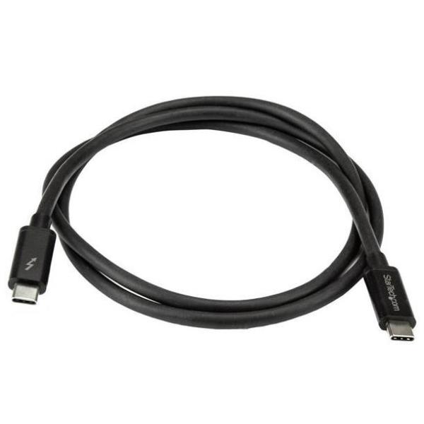 foto del prodotto startech.com cavo thunderbolt 3 da 1m, 20gbps, 100w pd, 4k, certificato thunderbolt, compatibile con thunderbolt 4 usb 3.2 dp alt mode usb4