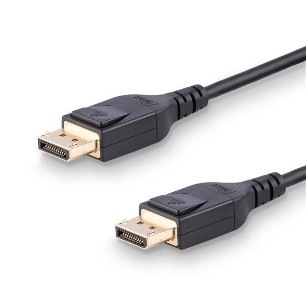 foto del prodotto startech.com cavo video displayport 1.4 certificato vesa da 5m 8k 60hz hbr3 hdr cavo monitor super uhd displayport to displayport cavo video slim 4k 120hz dp 1.4 connettori dp m m