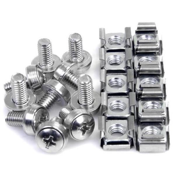 foto del prodotto startech.com confezione da 50 viti di fissaggio m6 per armadi server rack - cabscrewm6