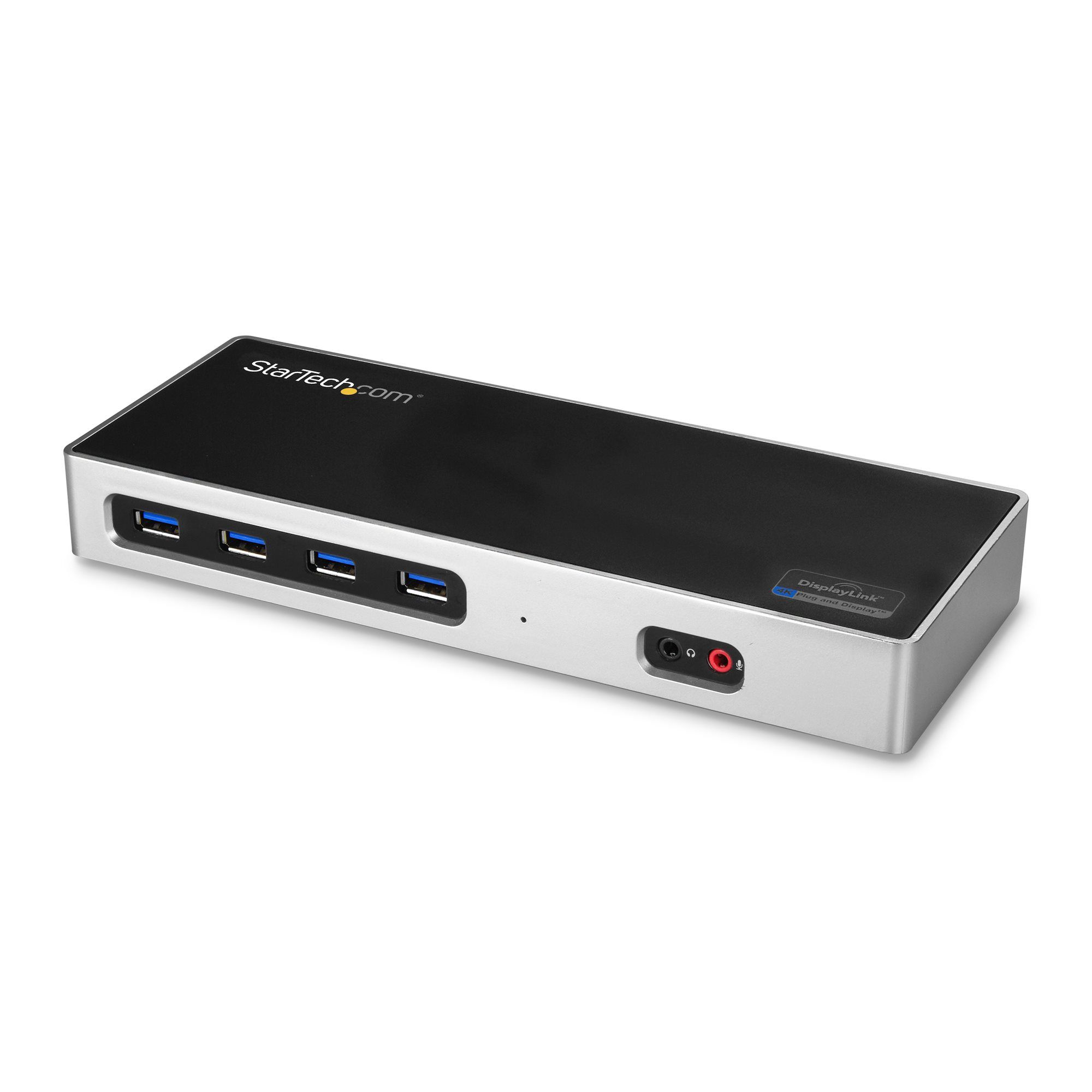 foto del prodotto startech.com dock usb-c e usb-a - dock doppio monitor displayport hdmi 4k 60hz - docking station ibrida usb 3.0 per laptop usb-c o usb-a - 6x usb type-a, gbe - usb 3.1 gen 1 - mac window - dk30a2dh