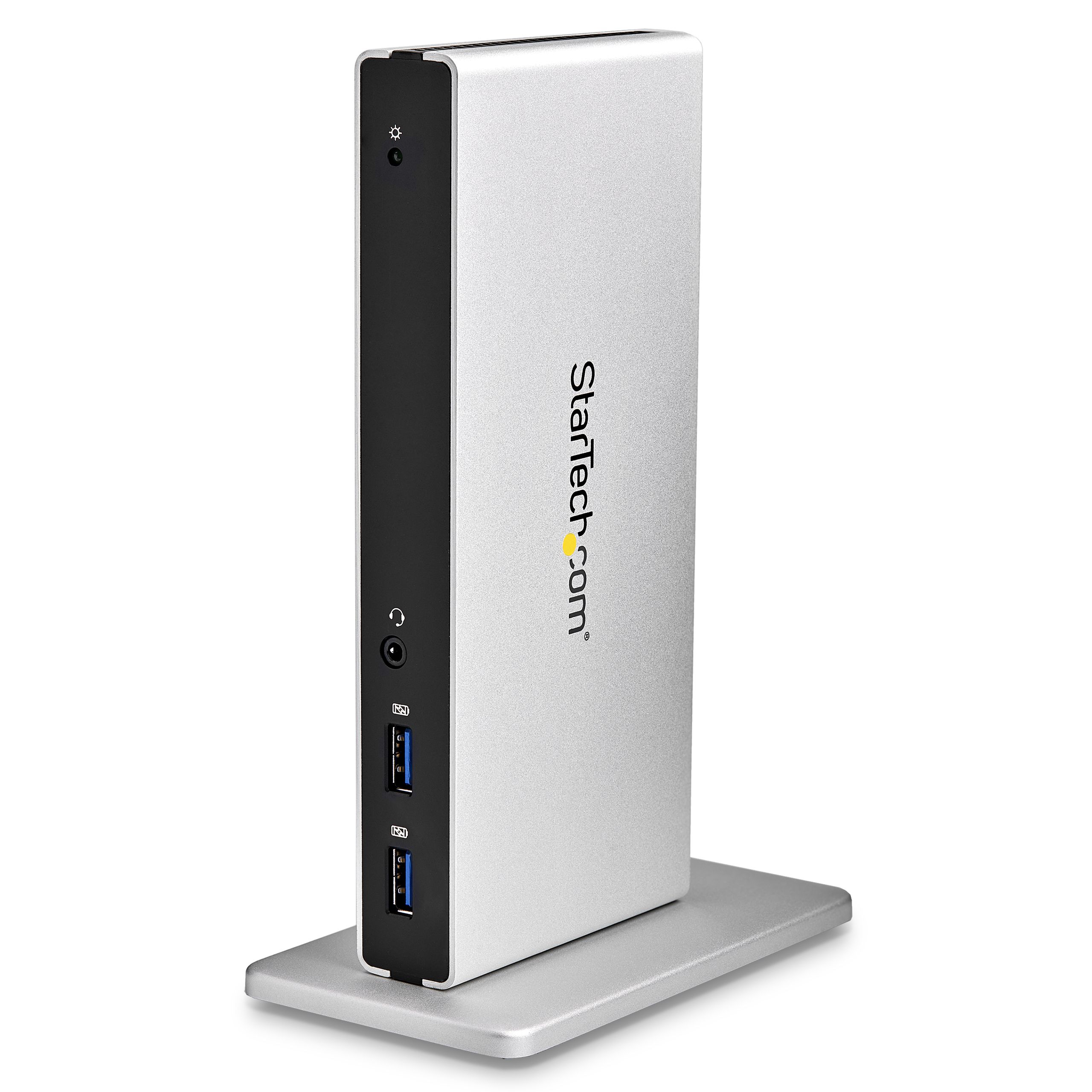 foto del prodotto startech.com docking station universale per laptop usb 3.0 per dual-monitor dvi gigabit ethernet con adattatori hdmi vga - adattatore usb a dvi hdmi o vga - dock dvi verticale per mac e windows - usb3sdockdd