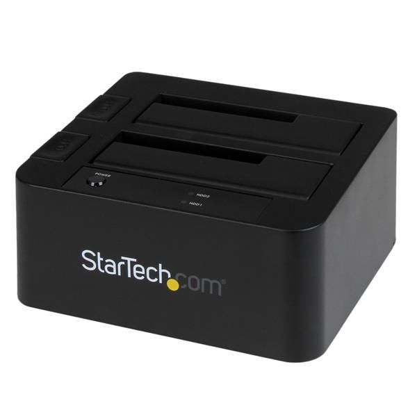 foto del prodotto startech.com docking station usb 3.0 per doppio hard disk sata esata ssd da 2,5 quot 3,5 quot con uasp sdock2u33eb