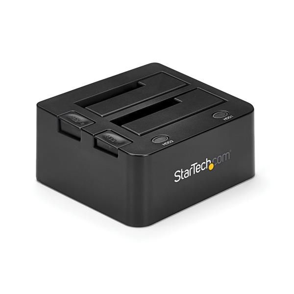 foto del prodotto startech.com docking station usb 3.0 per doppio hard disk ssd sata da 2.5 3.5 con uasp