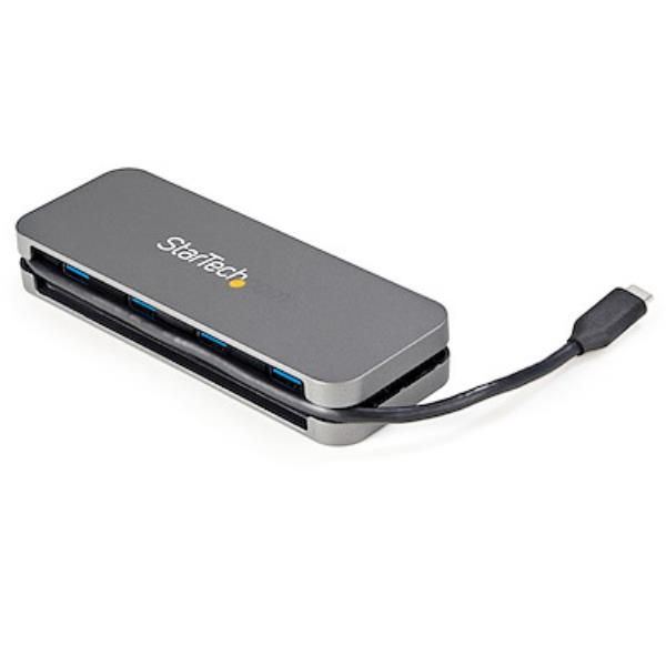 foto del prodotto startech.com hb30cm4ab hub di interfaccia usb 3.2 gen 1 3.1 gen 1 type c 5000 mbit s nero, grigio