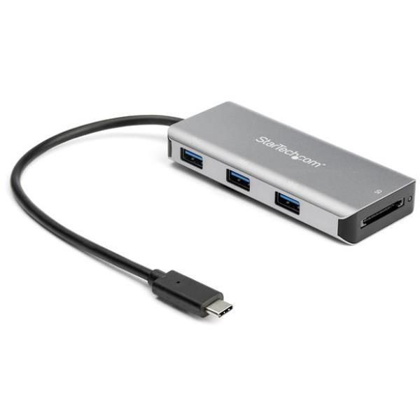 foto del prodotto startech.com hub usb c a 3 porte con lettore per schede sd 10 gbps 3 usb a