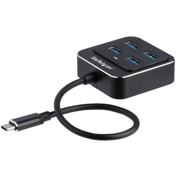 foto del prodotto startech.com hub usb-c a 4 porte - hub usb-c a usb 3.1 gen 2 10gbps - 4x usb-a - hb31c4ab