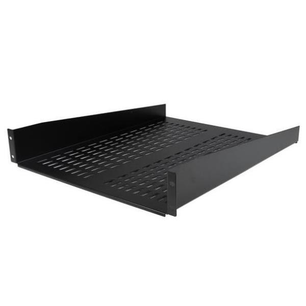 foto del prodotto startech.com ripiano per montaggio a rack con fessure 22 2u ripiano per armadio server rack fisso 22 kg