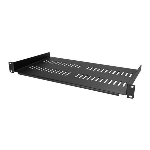 foto del prodotto startech.com ripiano rack 19 2u mensola universale ventilata per rack e armadi di rete da 19 pollici scaffale in acciaio resistente capacit di peso 20kg profondit 25 cm nero