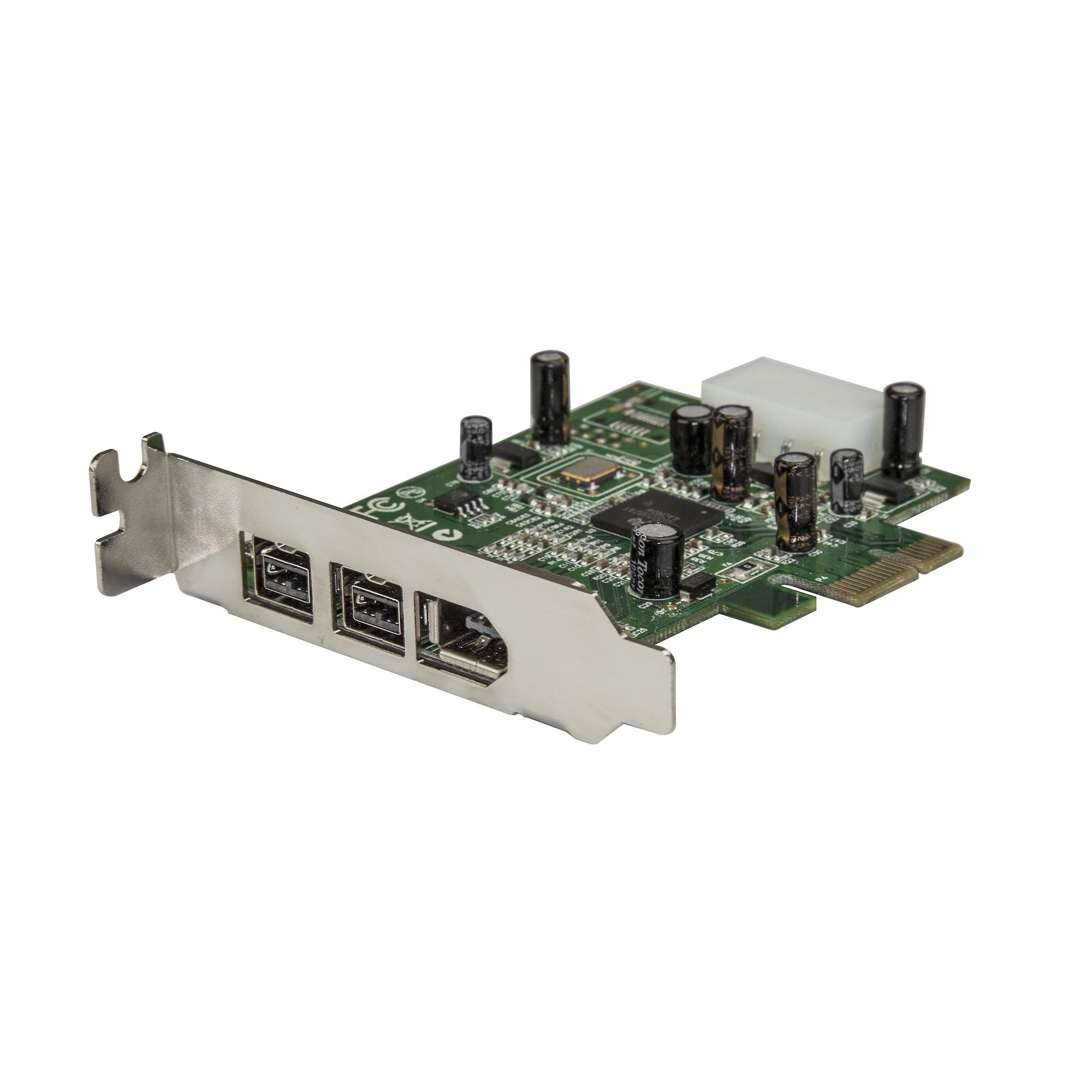 foto del prodotto startech.com scheda adattatore pci express firewire 2b 1a 1394 a basso profilo - 3 porte