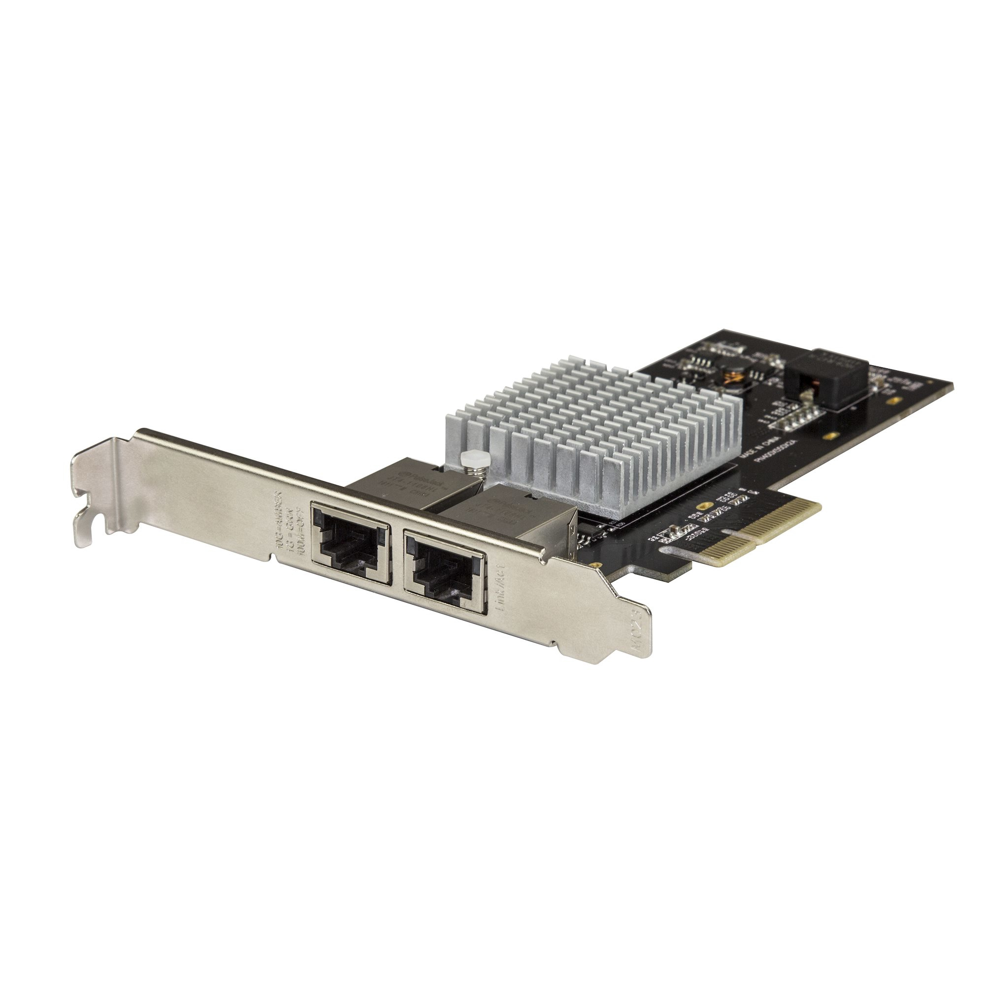 foto del prodotto startech.com scheda di rete ethernet pcie a 2 porte 10gb adattatore di rete pci express 10gbase t nbase t con chip intel x550at scheda lan nic 5 velocit 10 5 2.5 1gbe multi gigabit