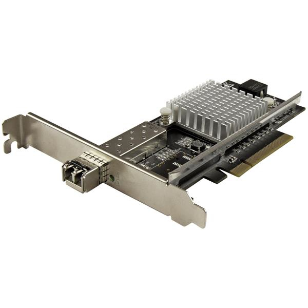 foto del prodotto startech.com scheda di rete in fibra ottica ad 1 porta 10g sfp pcie intel chip m m