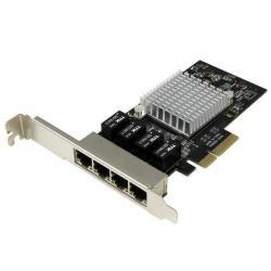 foto del prodotto startech.com scheda di rete pcie gigabit power over ethernet a 4 porte adattatore pci express intel i350 nic