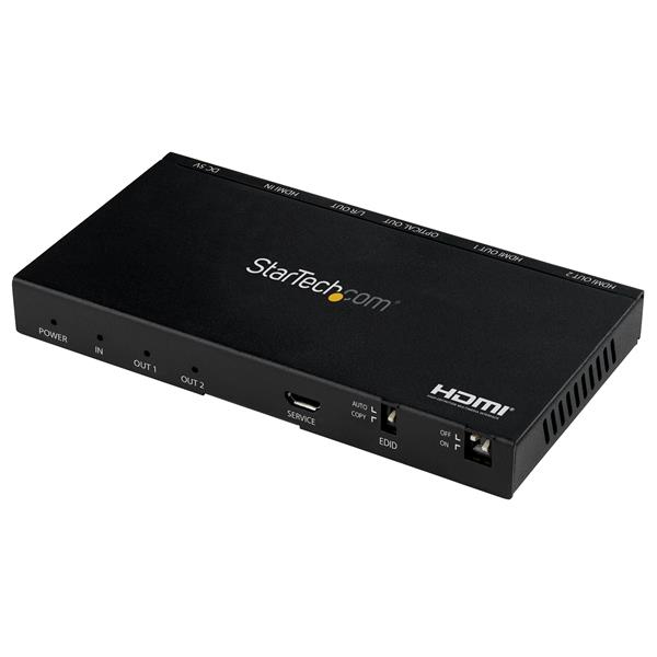 foto del prodotto startech.com sdoppiatore splitter hdmi a 2 porte 4k 60hz con scaler video incorporato