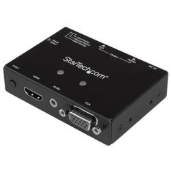 foto del prodotto startech.com switch commutatore 2x1 vga hdmi a vga switch convertitore hdmi vga a vga con commutazione prioritaria 1080p