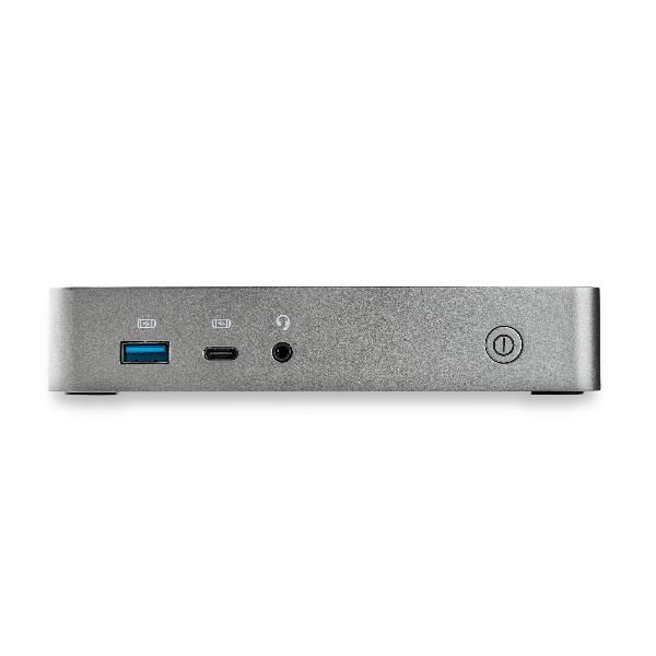 foto del prodotto startech.com usb c dock docking station per laptop doppio monitor hdmi 1080p power delivery 65w 1x usb c, 3x usb a, ethernet doppio display video usb 3.1 gen 1 type c dock mac e windows