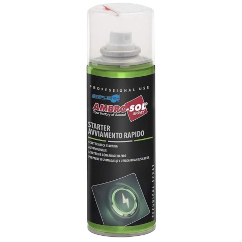 foto del prodotto starter avviamento rapido motori diesel benzina freddo 200 ml ambro sol