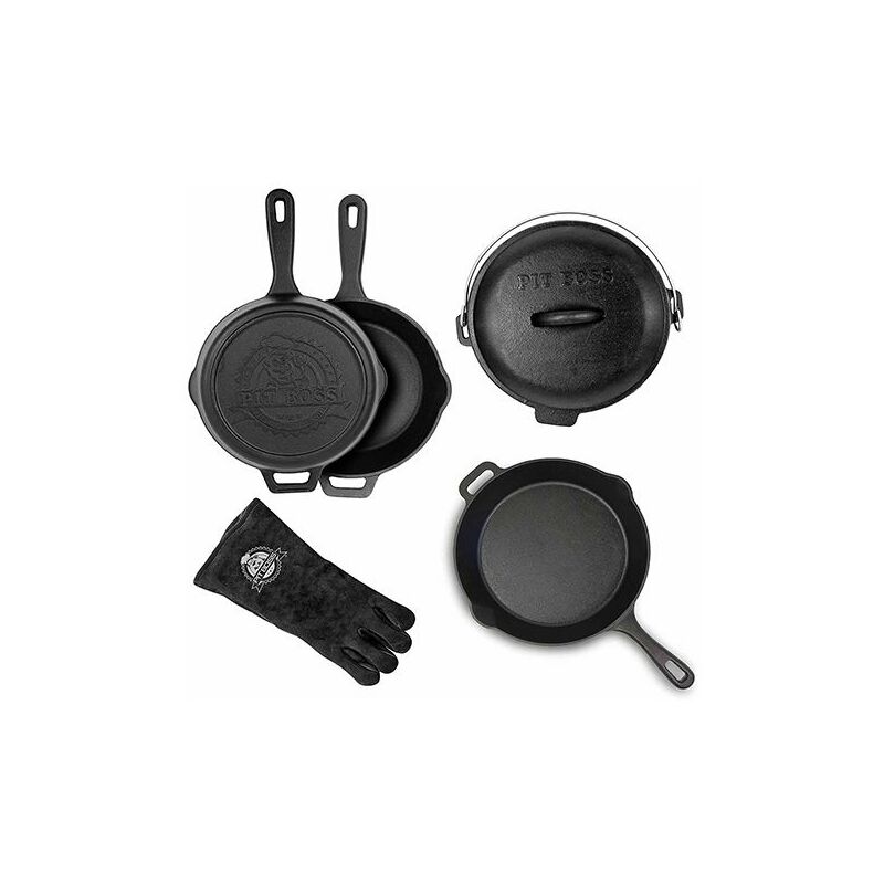 foto del prodotto starter kit 6 pentole in ghisa pit boss 40266