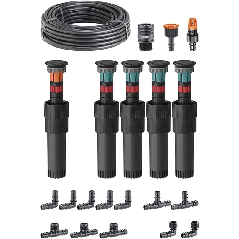 foto del prodotto starter kit colibr per impianto di microirrigazione interrata di un spazio verde fino a 50mq claber