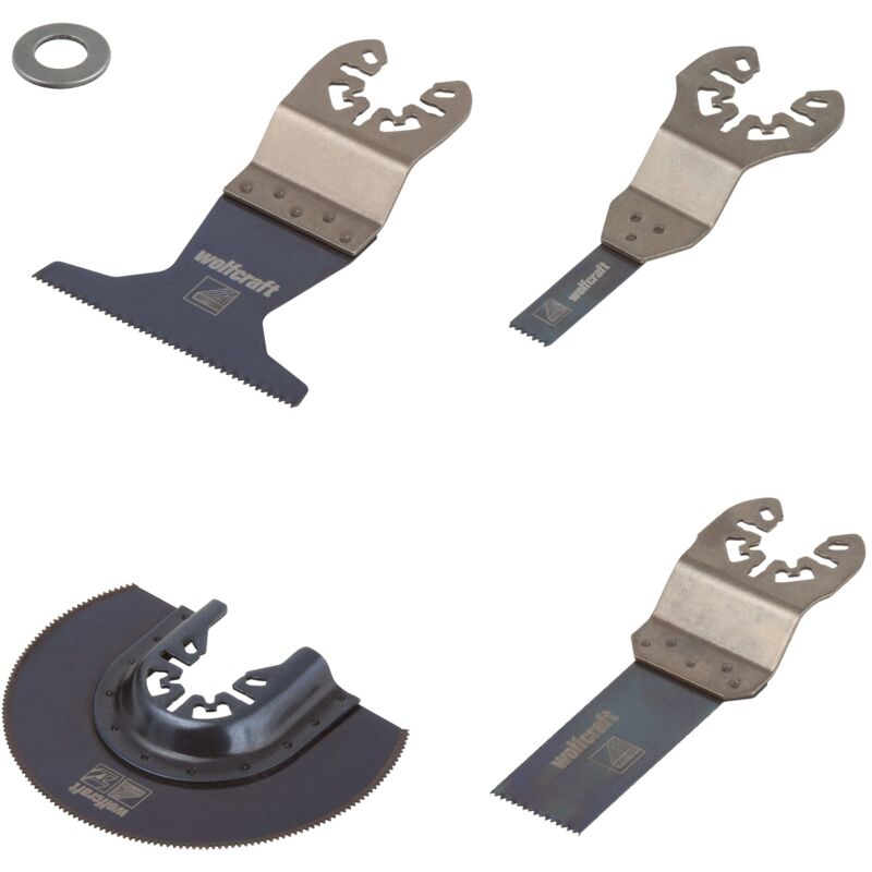 foto del prodotto starter kit multifunzione per laminato pro in 4 pezzi, attacco universale, 3961000 wolfcraft