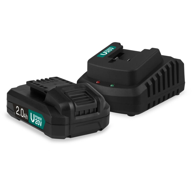 foto del prodotto starter set 20v batteria 2.0ah caricatore vonroc