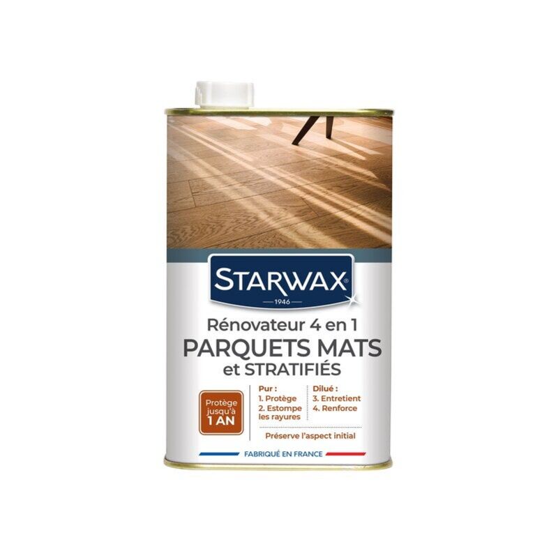 foto del prodotto starwax 4 in 1 rinnovatore per pavimenti opachi e laminati, 900 ml