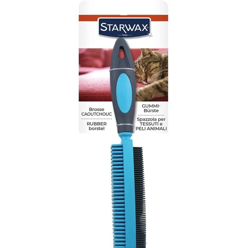 foto del prodotto starwax spazzola in caucciu per tessuti e peli animali