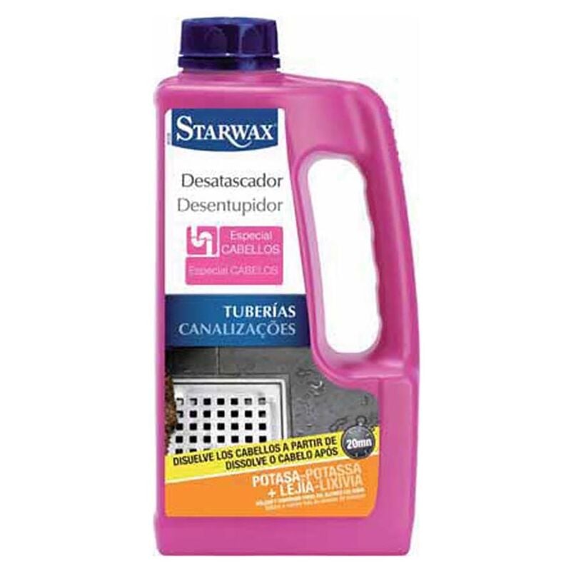foto del prodotto starwax speciale sbloccante per capelli scioglie capelli, peli e unghie curativo e preventivo agisce in 10mn potassa e liscivia 900ml 1