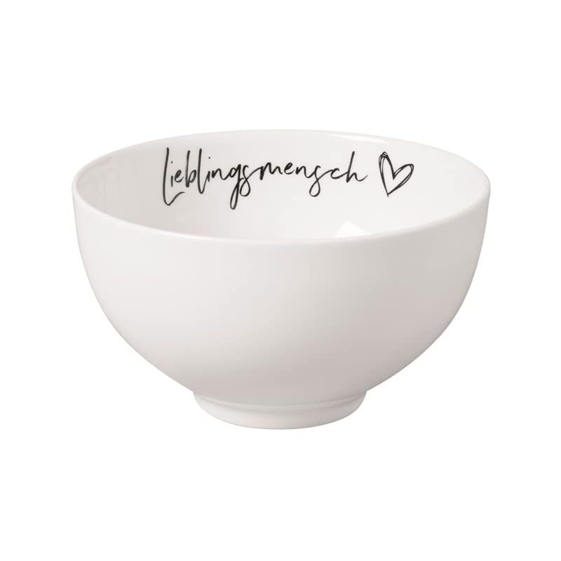 foto del prodotto statement scodella lieblingmensch 14x14x8cm, scodella di porcellana bianca villeroy boch