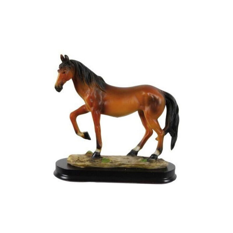 foto del prodotto statua cavallo modello sauro realizzato in materiale sintetico